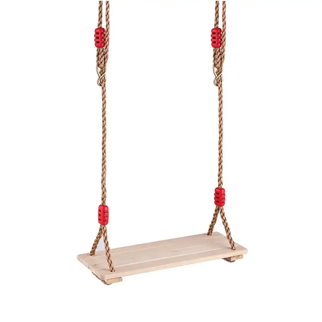 Hamac balançoire d'intérieur et d'extérieur, longueur réglable en bois, Style corde, accessoire Stable, divertissement pour maison/jardin, loisirs agréables