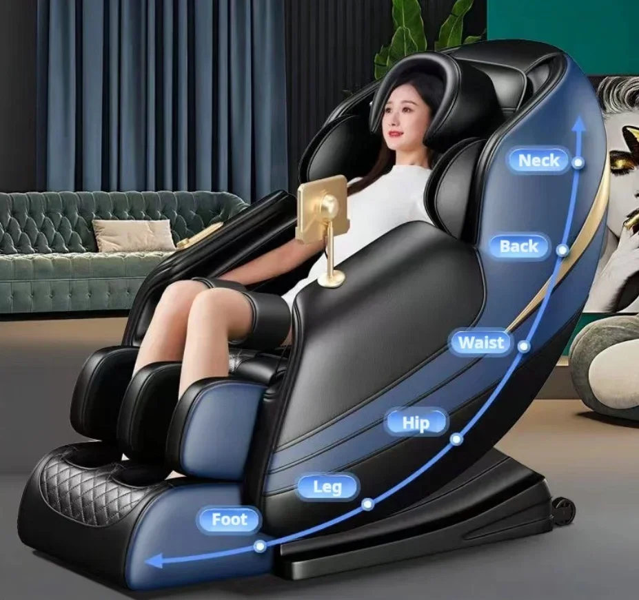 C83 PU Leather Single Future High Quality Back and Leg Massage Chairs Sl Track 4d Full Body Waist with Timing Control