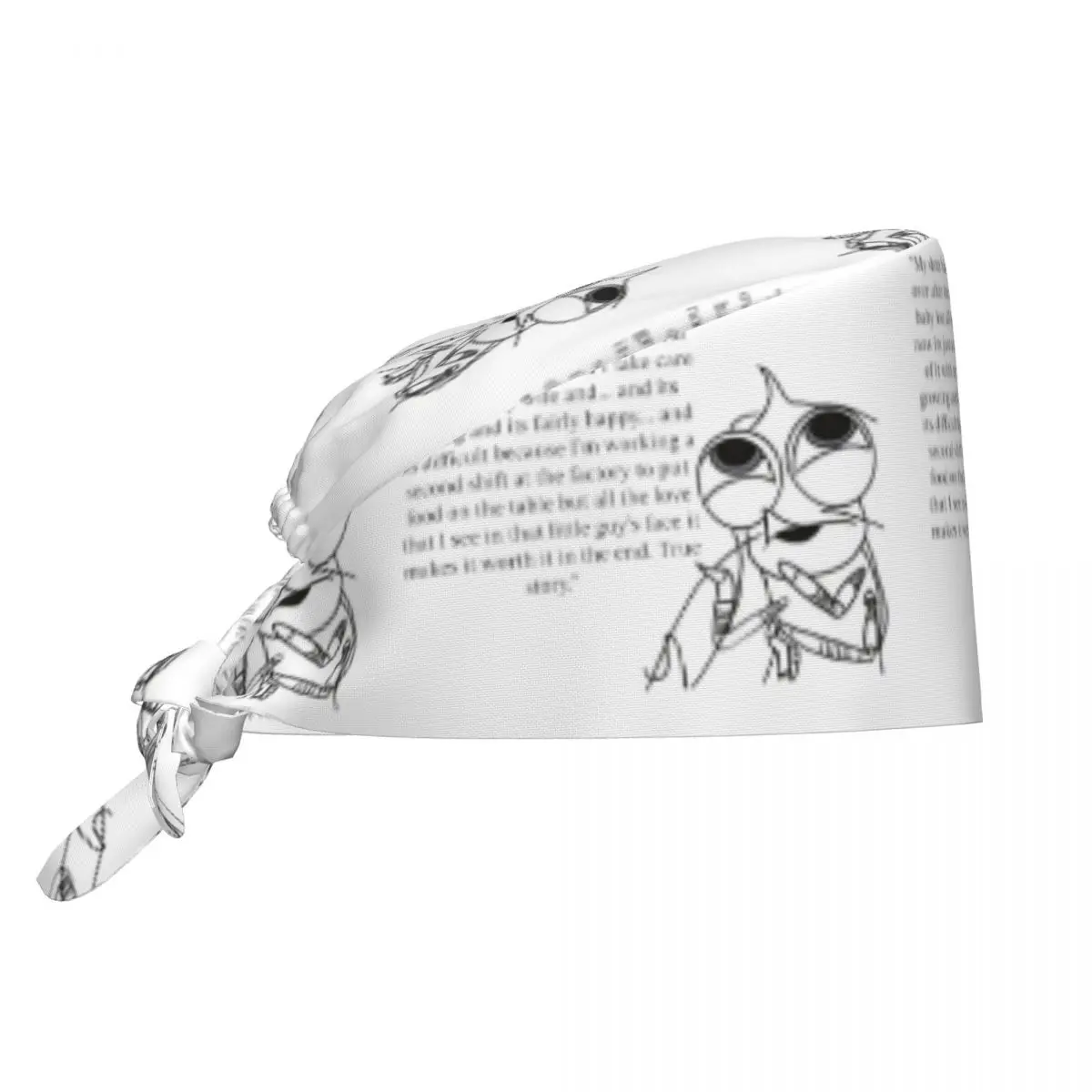 Shark Tales Shrimp Quote Scrub Hat Doctor Working Surgical Cap Men Women Adjustable Nursing Caps for Dentist