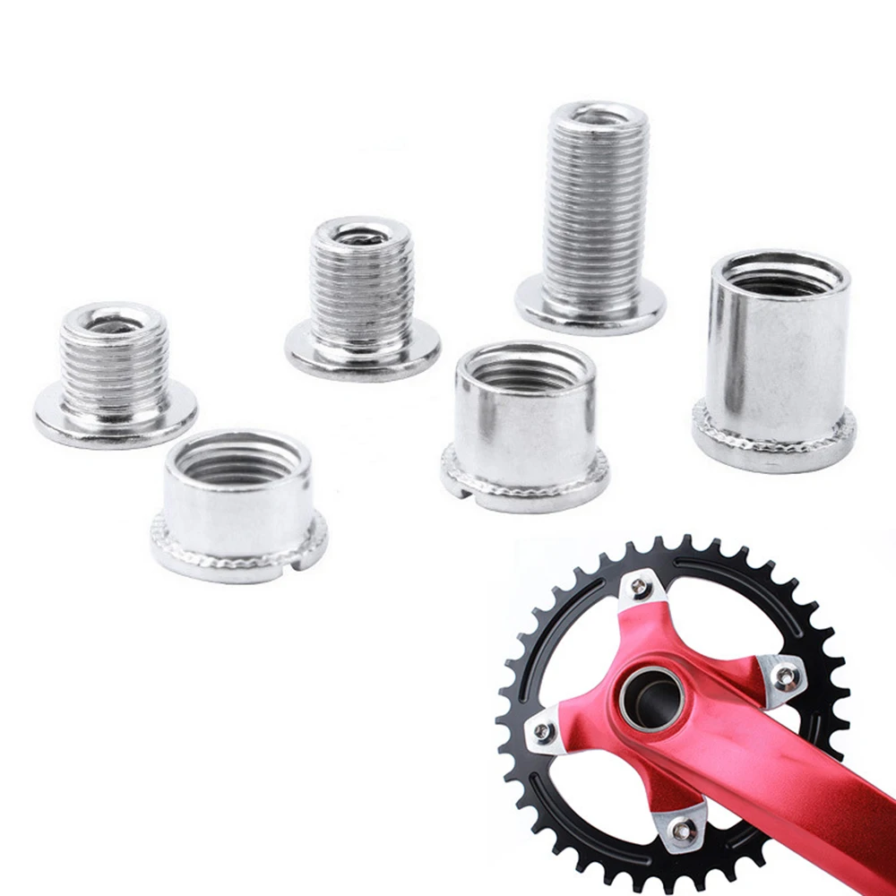 MTB 5pcs Bike Parts Chainwheel Bolts Crank Nuts Bicycle Accessories Crankset Bolts Dental Disc Nail Disc Plate Nail Screws