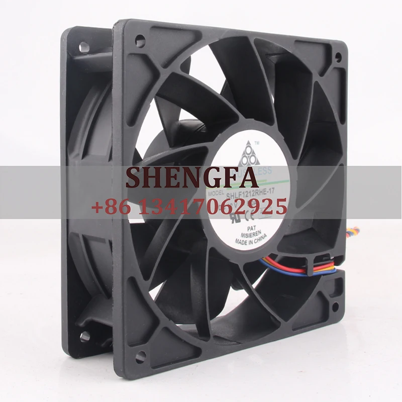 SANHUANLIFENG Dual Ball Bearing FanSHLF1212RHE-17 120*120*38MM 12V 5.0A 12038 PWM Speed Control Large Airflow Cooling Fan