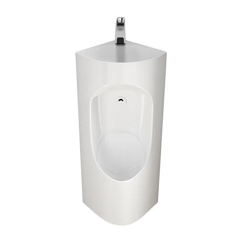 حوض غسيل زاوية، مبولة تدفق الحث، صنبور متكامل، مبولة منزلية مثبتة على الحائط #1