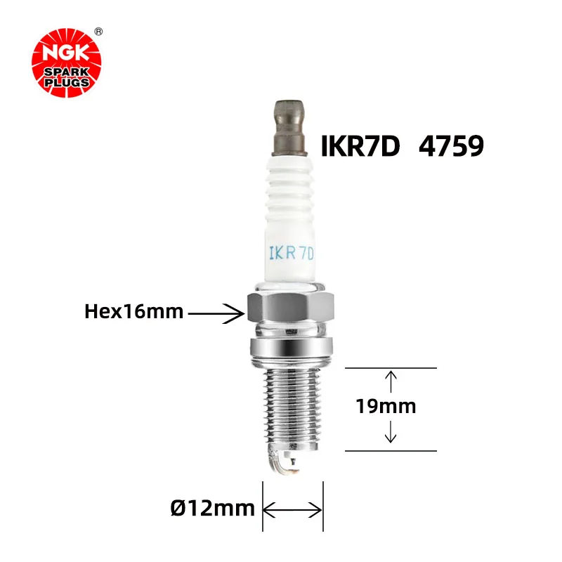 NGK Iridium Platinum Spark Plug IKR7D 4759 is available for Vios 1.3L 1.5L（4PCS)