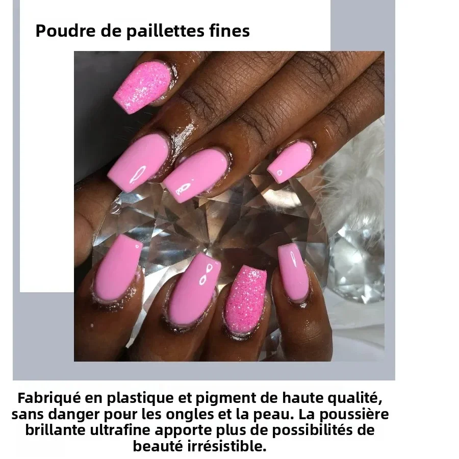 مجموعة لامعة للأظافر مكونة من 40 لونًا، بودرة لامعة لفن الأظافر الجميلة لفن الجسم والحرف اليدوية وديكور الأطراف ومكياج المهرجانات #5