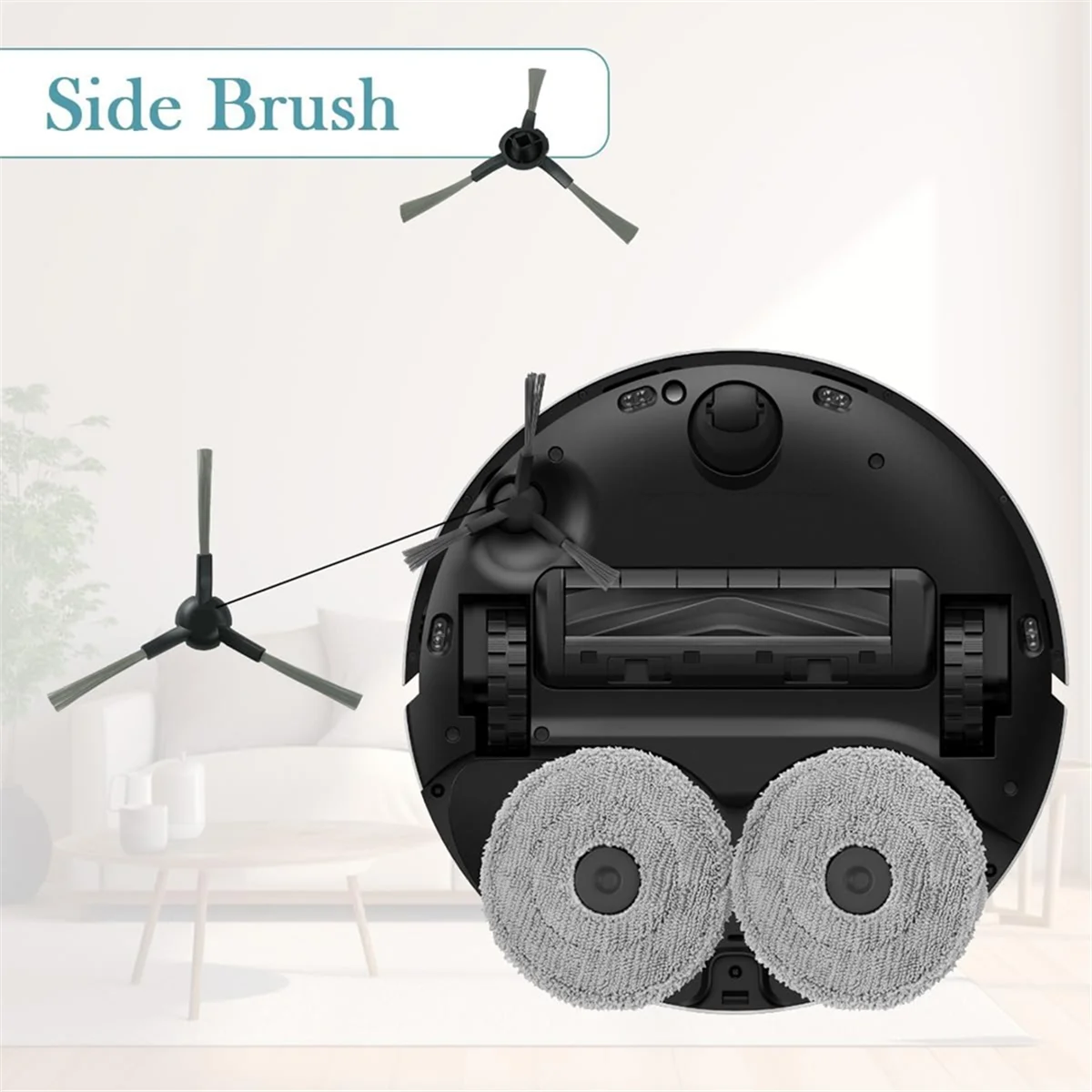 Accessory Kit for Dreame L10s Pro Ultra Heat, Replacement Parts Main Brush, Dust Bags, Mop, Filters, Side image 6