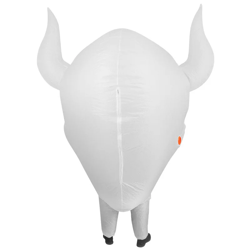 White Ghost Inflatable Costume for Adults Halloween Cosplay Dress Up Carnival Festival Outfits Stage Party Clothes Scary Men