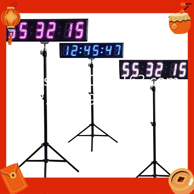 Large LED Race Timing Clock Timer 4 Inch Indoor Running Events Stopwatch Clock