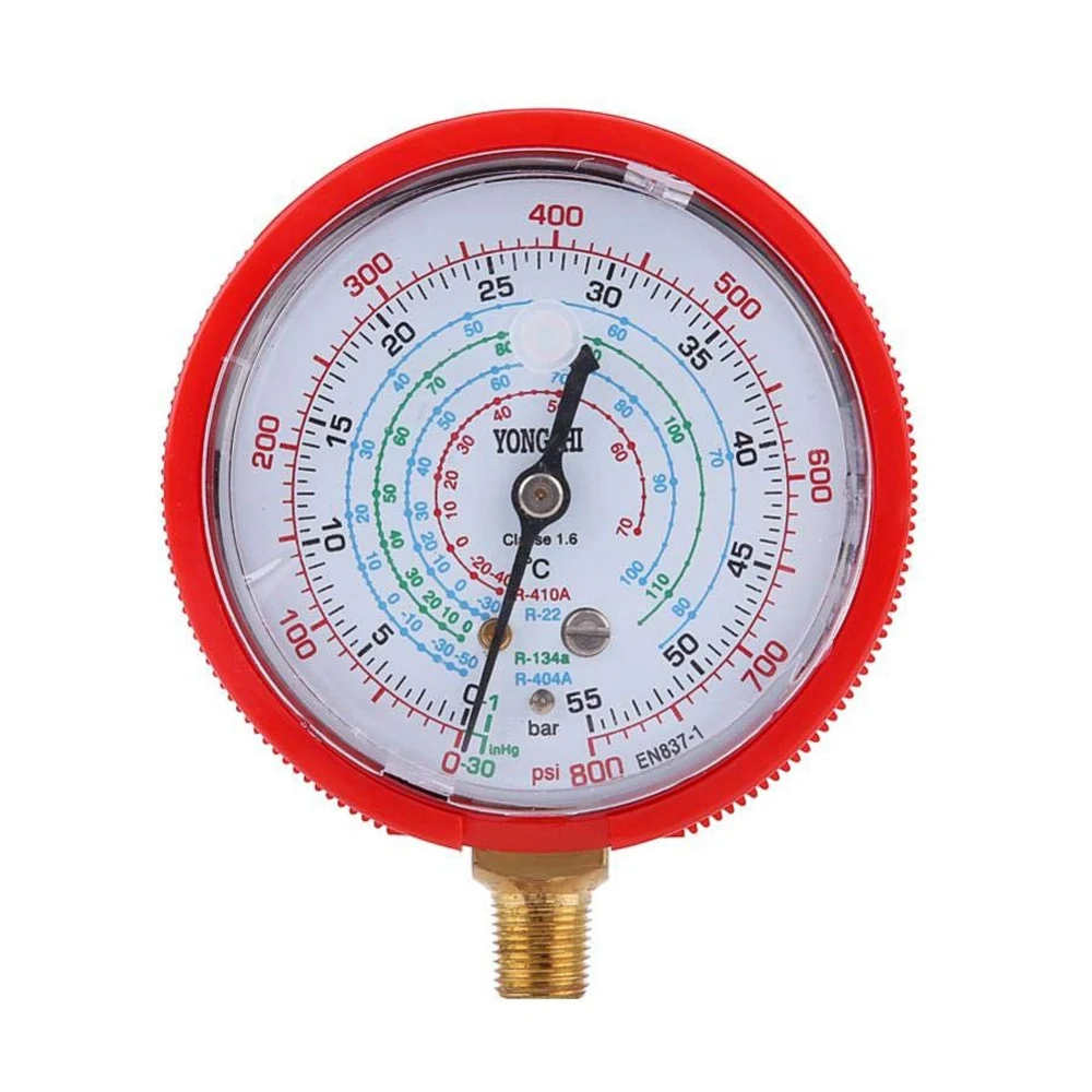 2Pcs Car Low Tester Gauge Car condizionatore d\'aria Kit manometro refrigerante per refrigerante R410A R134A R22