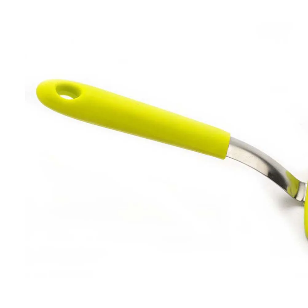 

1pc Silicone Turner Heat Resistant Non-Stick Spatula For Cooking Baking Green Ergonomic Handle Kitchenware Kitchen Utensils