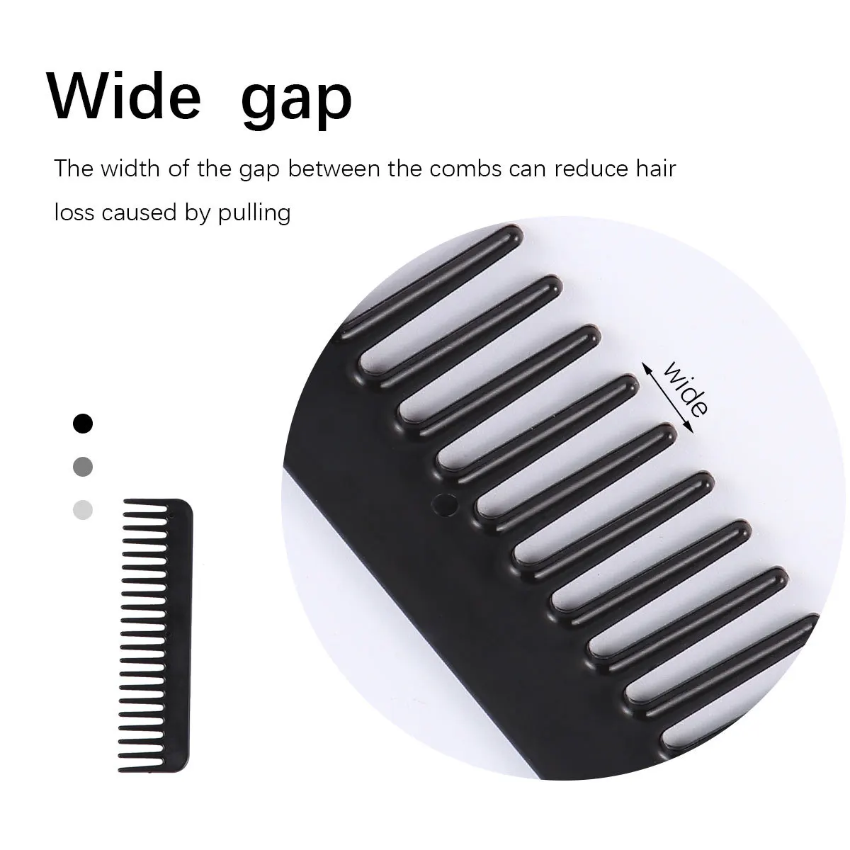 

1 комплект расчесок для волос, пластиковая дорожная расческа для укладки густых вьющихся прямых волос, антистатическая термостойкая салонная домашняя отель