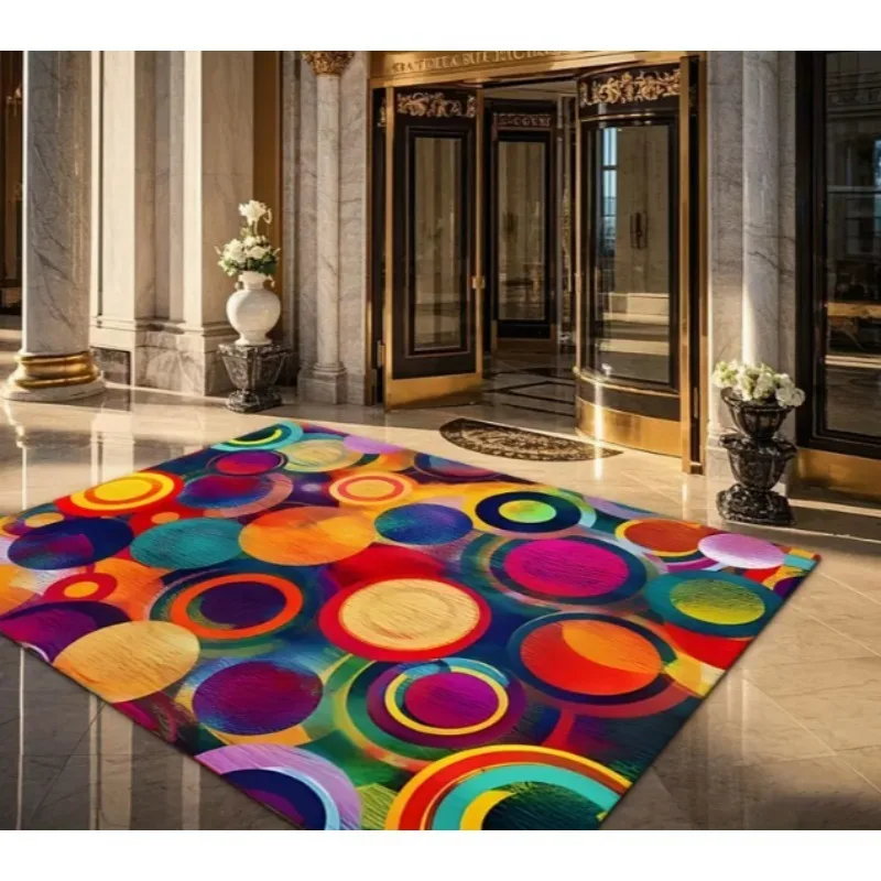 1 قطعة البولكا نقطة منطقة البساط عدم الانزلاق آلة قابل للغسل شقة المنسوجة البوليستر السجاد للاستخدام الداخلي مستطيل حصيرة عيد الميلاد