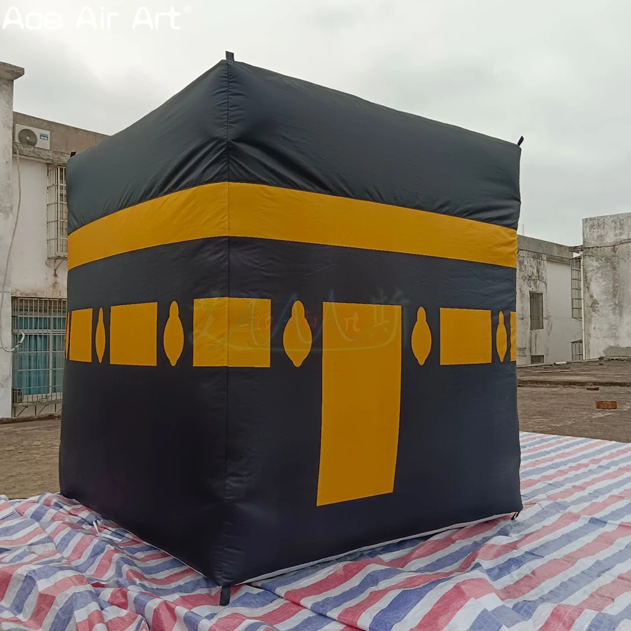 

Inflatable Kaaba Model | Custom Kaaba Building for Mosque Decoration & Islamic Activities (Air Blower Included)