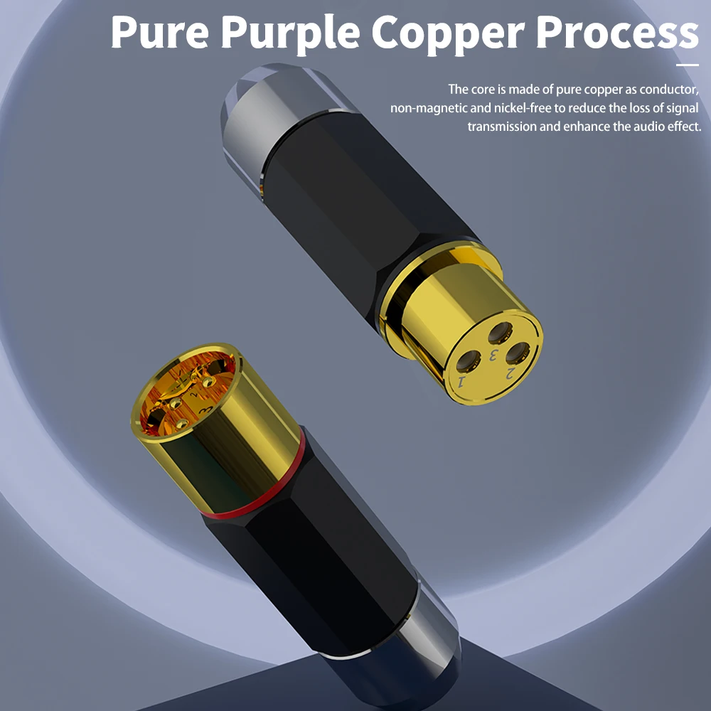 

Monosaudio XMF709G 3Pins Pure Copper Gold Plated XLR Connectors Solder Plug for Audio Video Signal XLR Balance Cables