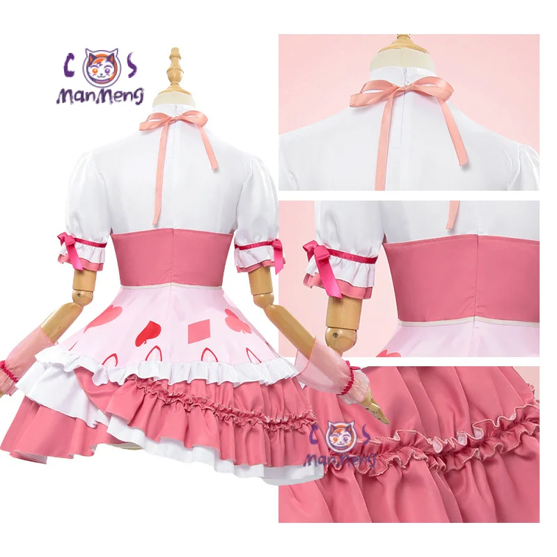 Anime Shugo Chara Hinamori Amu cosplay costume lolita dress hat sleeve pantyhose accessory set Halloween party girl uniform