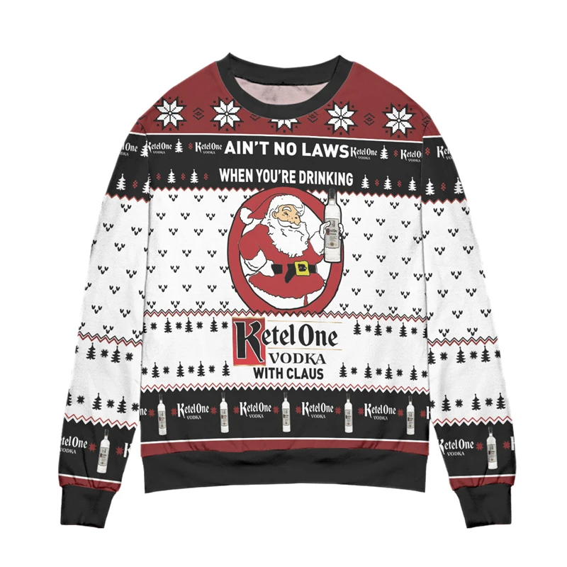 

Уродливые Рождественские свитера для мужчин и женщин, 3D Забавный Печатный праздничный вечерние свитшот с длинным рукавом для детей, мужская одежда на день рождения, Новинка