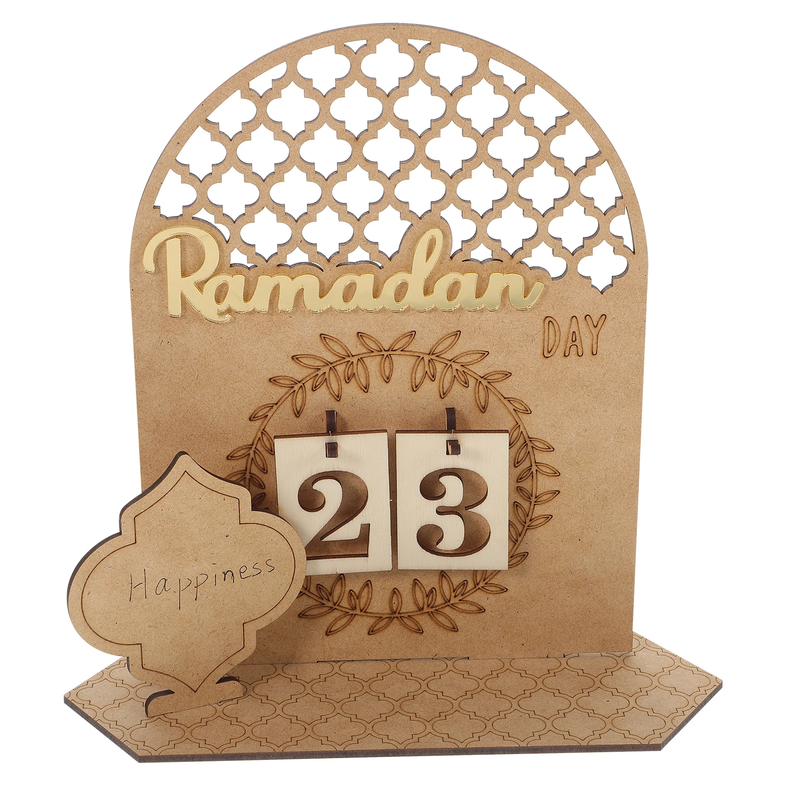 

Wooden Desktop Calendar Ramadan Gift Calendar Advent Home Ramadan Festival Decor Office Festival Eid Gift