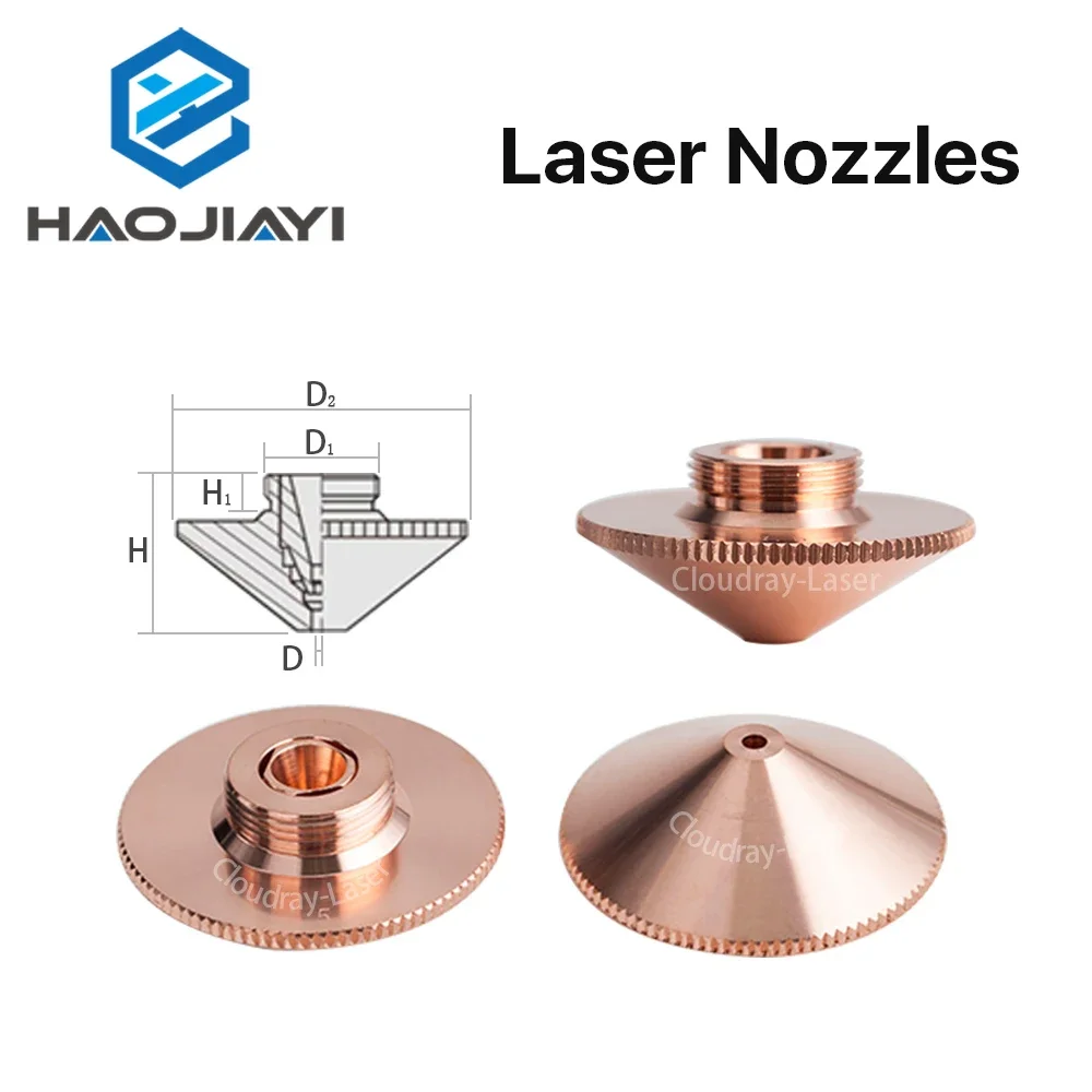 Laser Nozzle Single Double Layers Dia.32mm Caliber 0.8 - 6.0 for Raytools Empower BT240 1064nm Fiber Laser Cutting Head