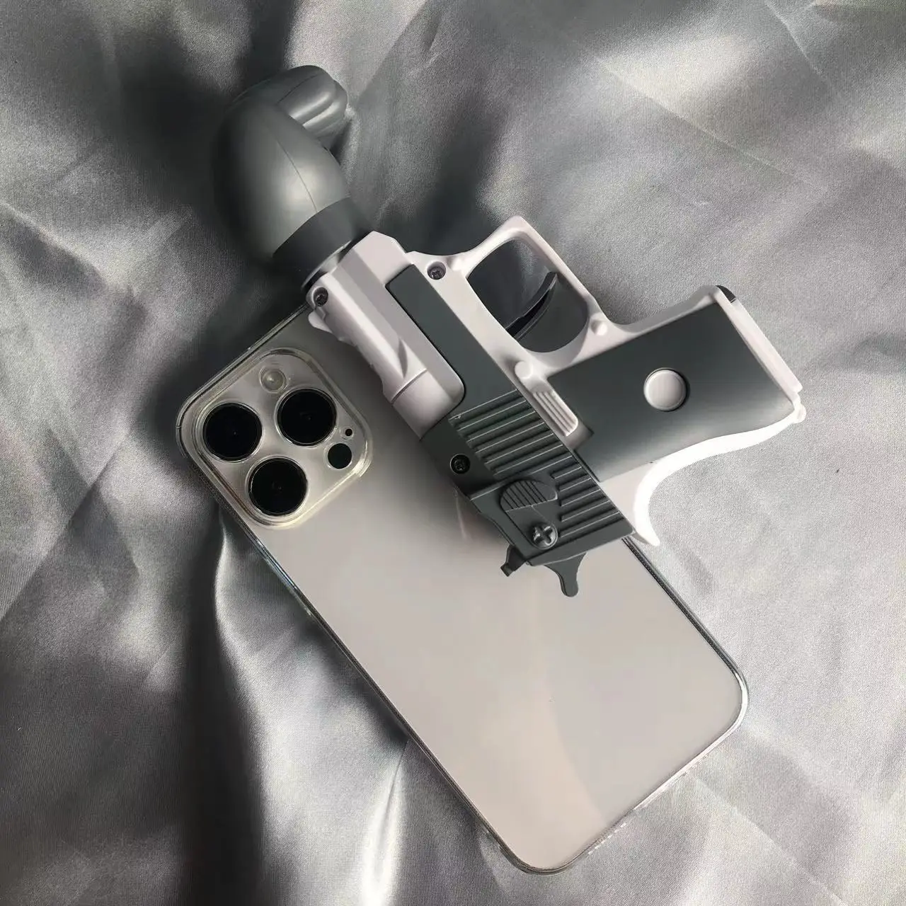 Fun casual entertainment game rock paper scissors toy gun iPhone case and Samsung series phone case, Best Gift Idea.