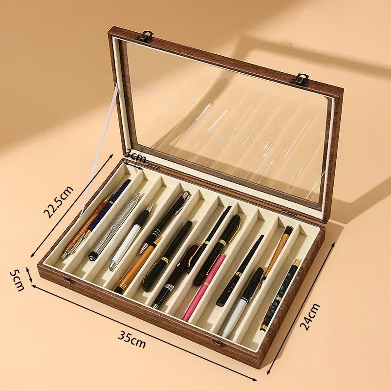 Pen Display Box Pen Organizer Box Pen Display Case Storage with