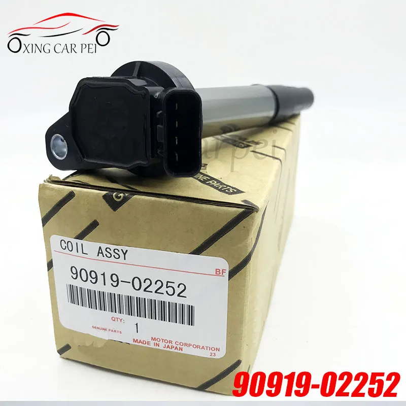 New 1pc 90919-02252 UF-596 C1714 UF-619 Ignition Coil For Toyota Corolla Matrix Prius Scion xD 1.8 RAV4 90919 02258 9091902258