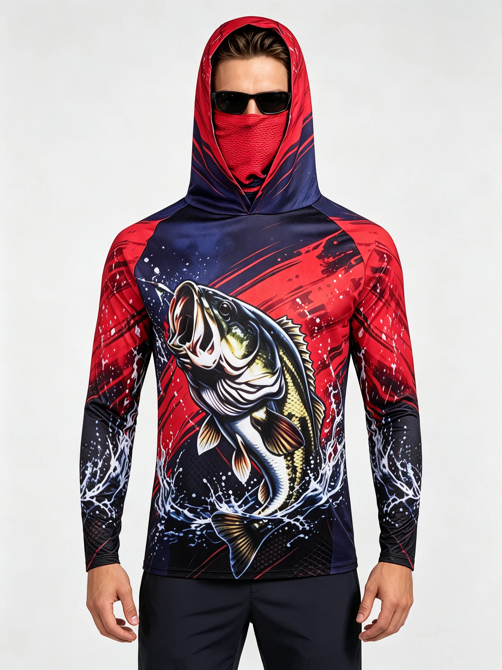 قميص صيد رجالي بأكمام طويلة وغ - مراجعة Rash Guard Long Sleeve وسعره