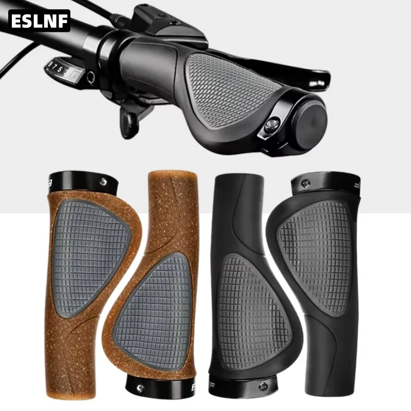 AliExpress NONE Double Lock On Bicycle Handlebar Grips Ergonomic Shock Absorbing Anti Slip MTB Bike Handle Cover Cycling Accessories