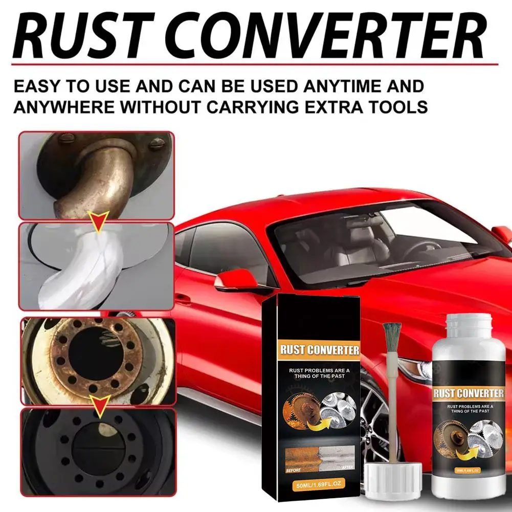 Automobile Rust Remover Primer Metal Rust Conversion Agent UV Resistant Corrosion-Resistant Primer Metal Surface Car Maintenance