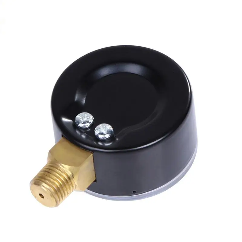 Manometer 0-4bar/0-60psi Luchtcompressor Hydraulische drukmeter met dubbele schaal Brandstof Lucht Olie Hoog vacuüm voor lucht