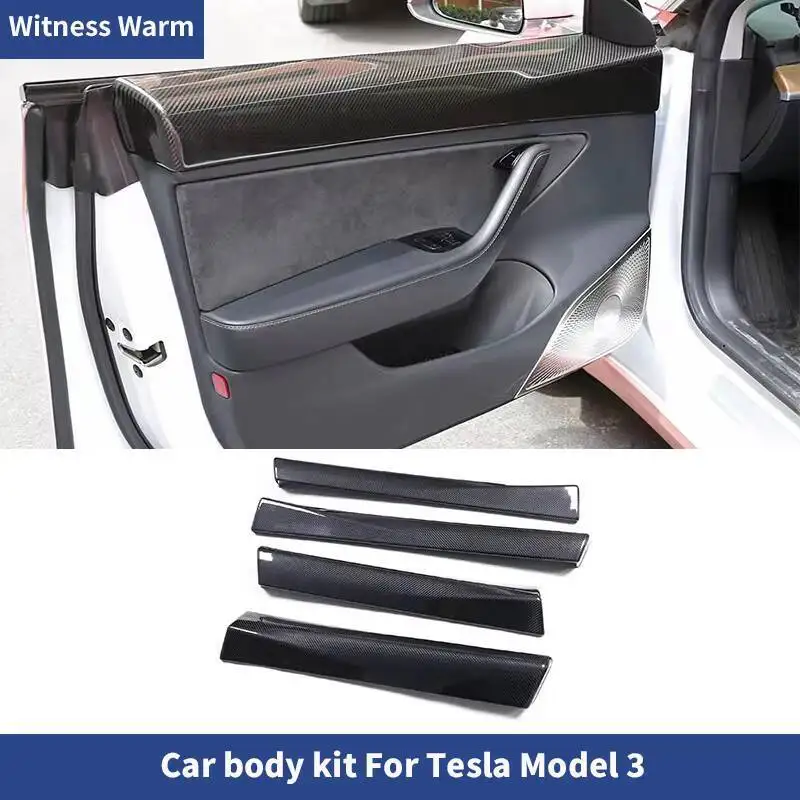 

Carbon Fiber Interior Inside Door Cover for Tesla Model 3 Car body kit