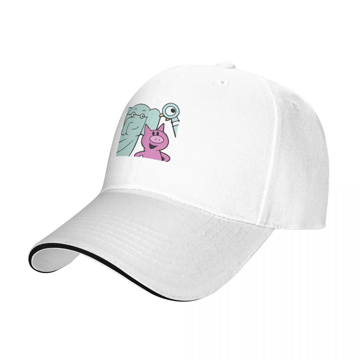 Elephant and Piggie with Pigeon Baseball Cap Vintage Hat Beach Hip Hop Woman Hats Men's