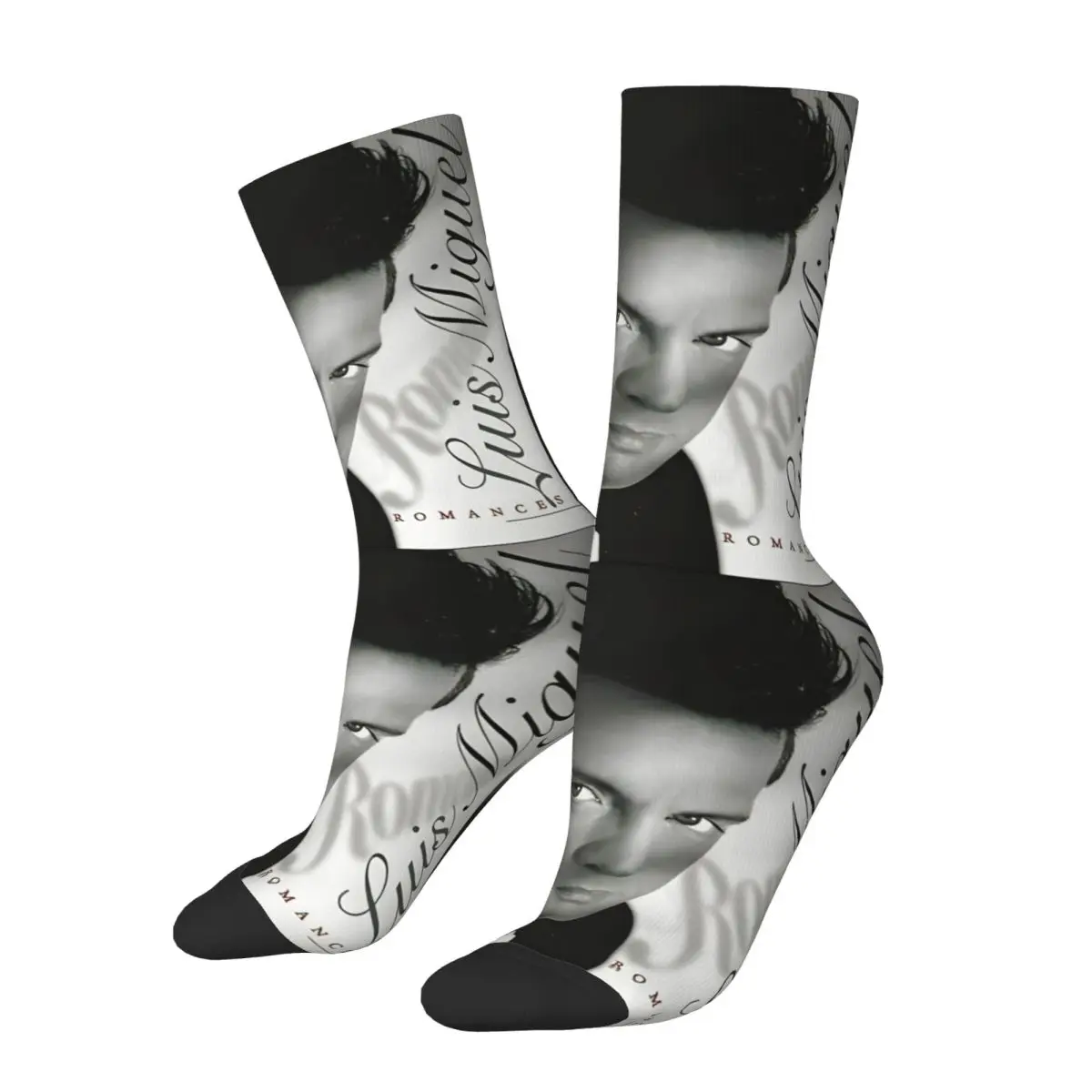 Luis Miguel Romances Album Socks Men Women Polyester Funny Happy Socks Crazy Spring Summer Autumn Winter Socks Gift