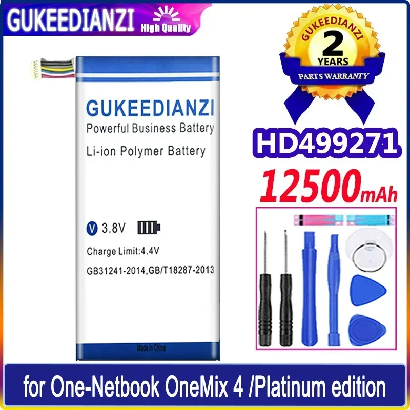 

Large Capacity Replacement Battery HD499271 4th 12500mAh For One-Netbook OneMix 4 OneMix4 One Mix 4 Mix4/Platinum edition