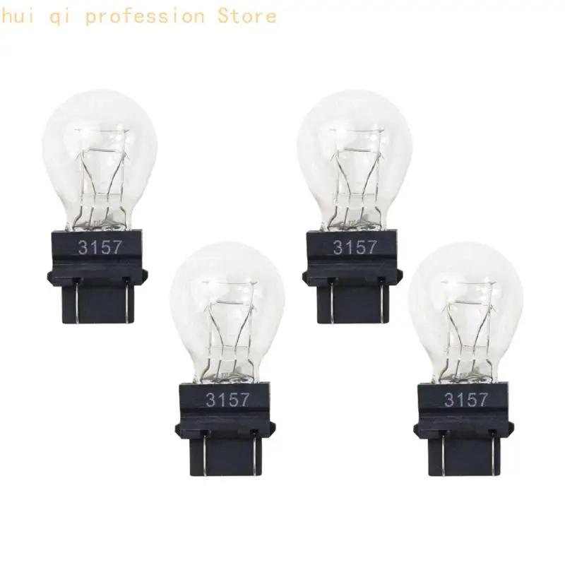4PCS 3156 3157 Halogen Turn Bulb 12V 21W 3000K Auto Lighting Bulb Set H8WE