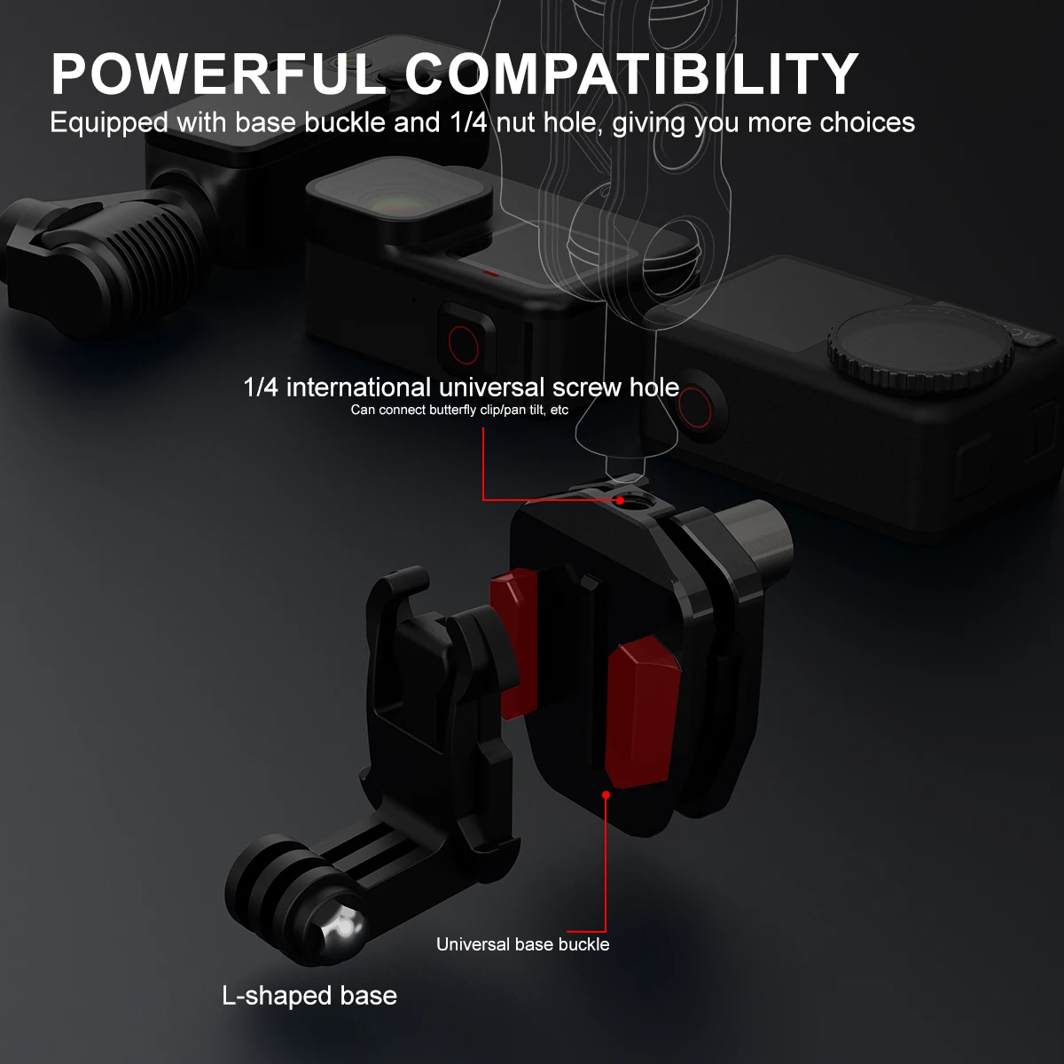 Motorcycle Windshield Mounting Clamp Aluminum Mount For GoPro Hero 12 11 10 9 Insta360 X3 DJI Action 3 Action Camera Accessories
