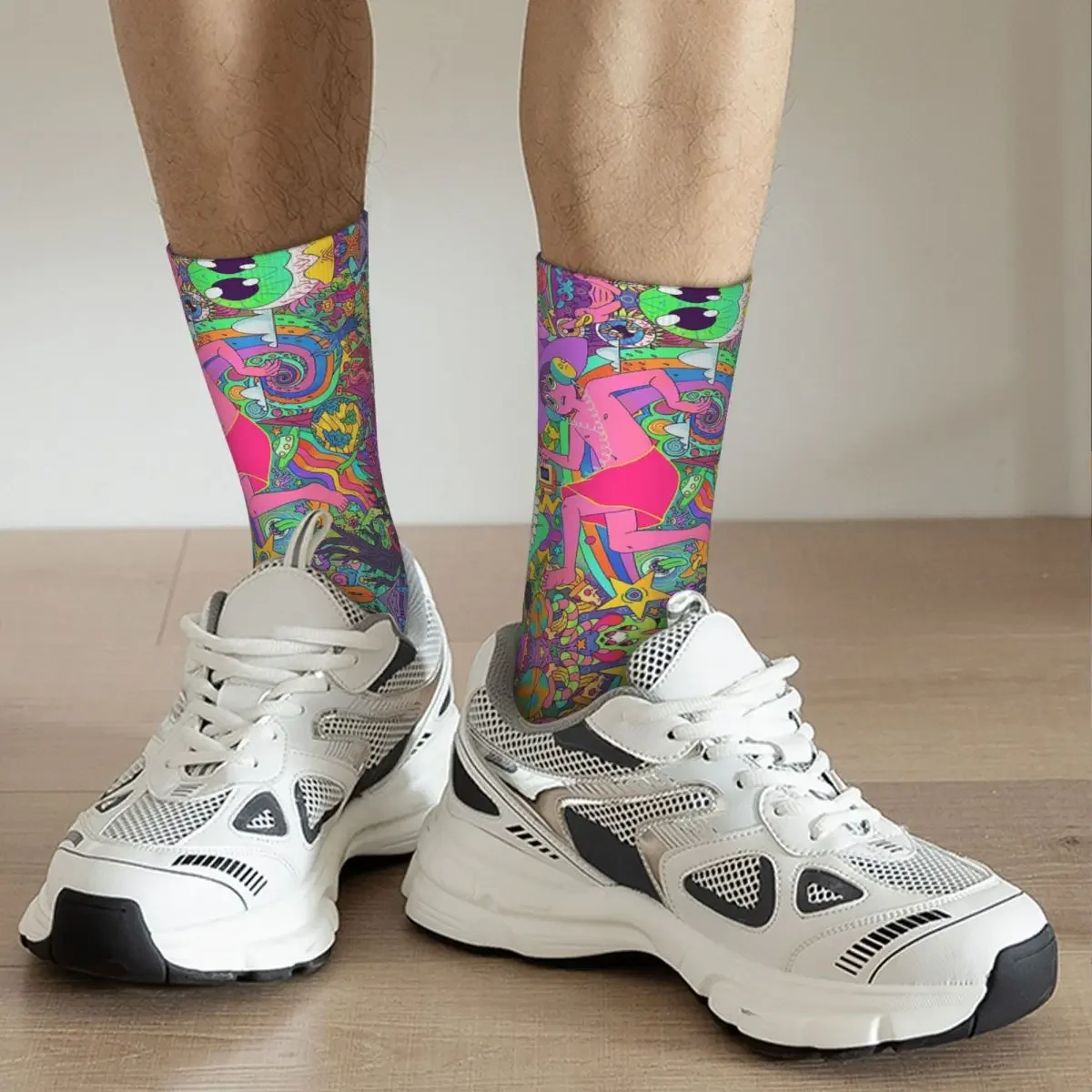 The Midnight Gospel Trippy Socks Harajuku Super Soft Stockings All Season Long Socks Accessories for Man's Woman's Gifts