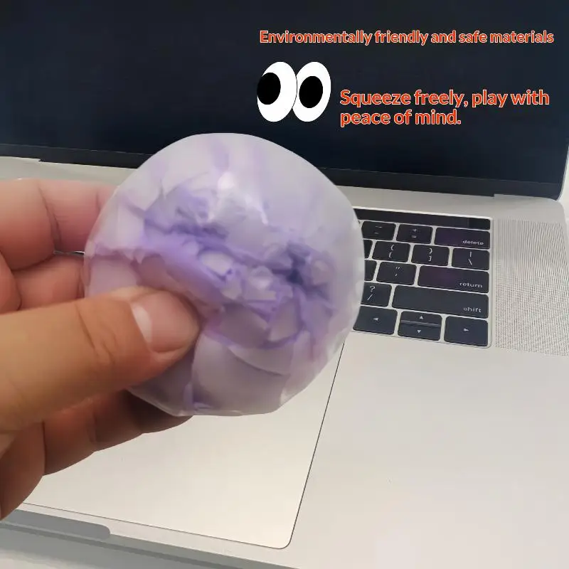 Creative Stress Relief Crispy Skin Ball Handmade Squeezing Toy for Office Break Room Classroom Gift Use