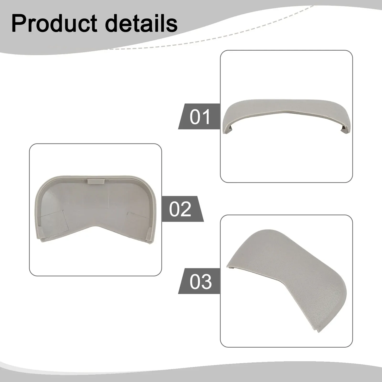 Direct Fitment Sun Visor Bolt Cover for For NISSAN Vehicles including For ROGUE and For PATHFINDERs 964203JA0A