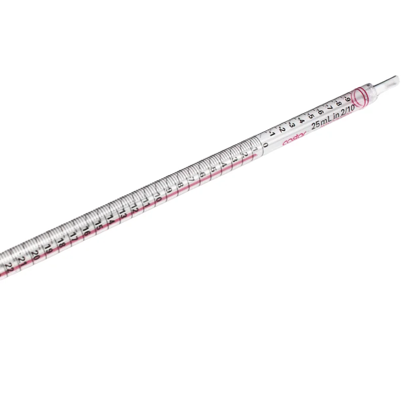 Pipeta de plástico de selección de pipeta graduada de embalaje independiente estéril