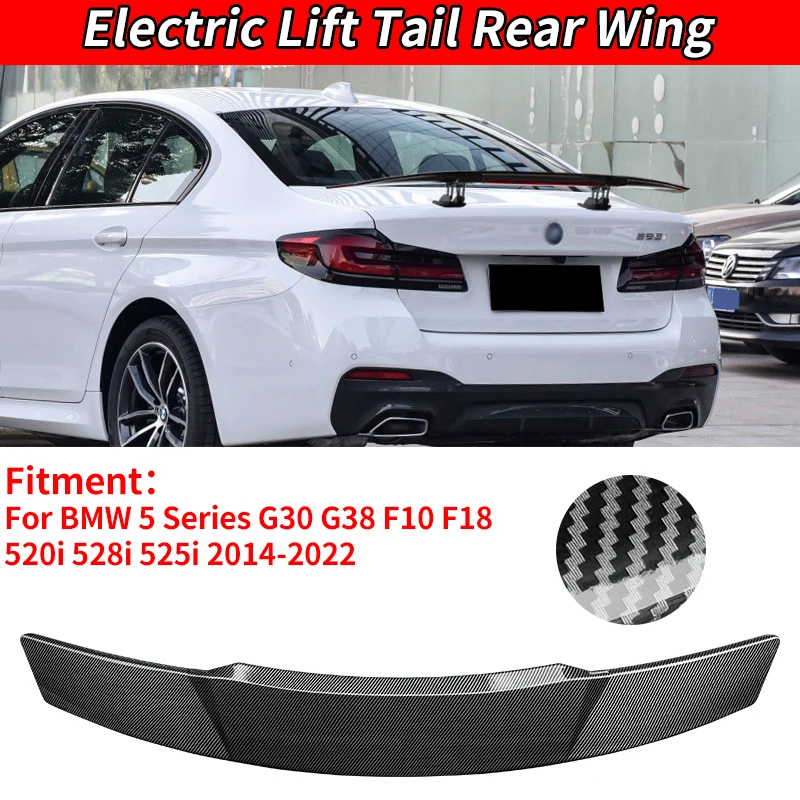 Car  Rear Spoiler Wing Trunk Tail Remote Control Modification For BMW 5 Series G30 G38 F10 F18 520i 528i 525i 2014-2022