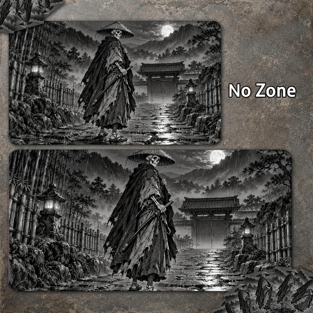 MTG Playmat , TCG Playmat ,TCG with Zones,Ink Wash Bone Warrior aymat alfombrillas para escritorio pc accessories