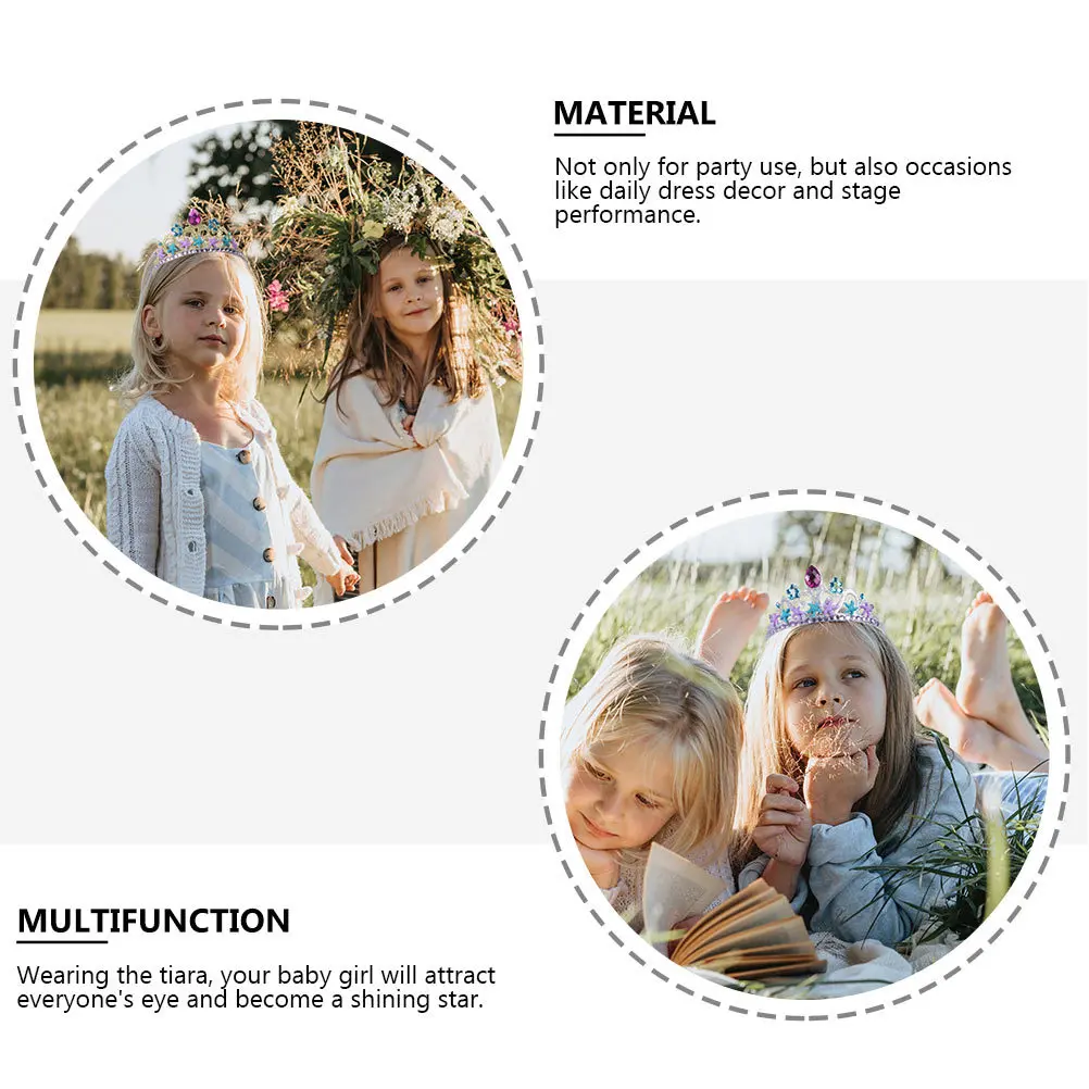 

3 Pcs Ocean Hair Hoops Crown Party Crowns Headpiece Accessory for Little Birthday