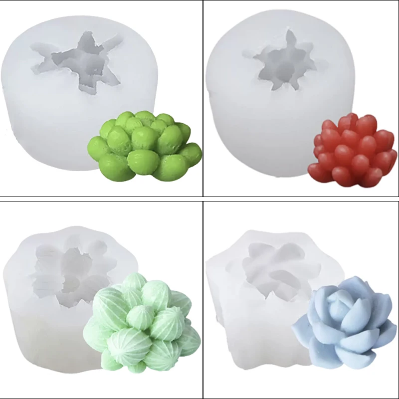 Simulation Sukkulente Flüssigkeit Silikonform DIY Kerze Duft Harz Tropfenform Kuchen kreative Form