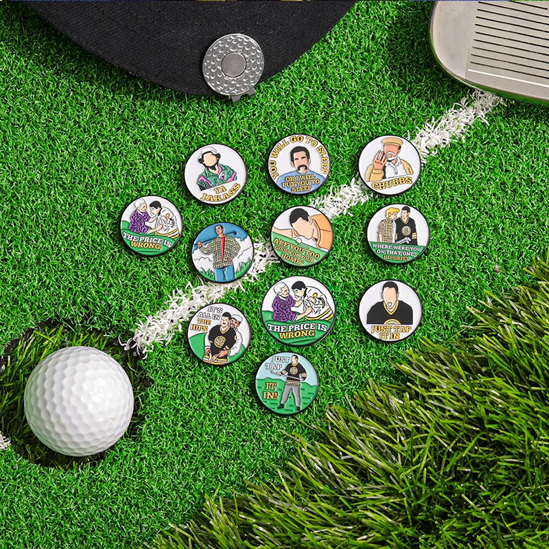 Golf Ball Metal Marker Hat Clip With Magnet Just Tap In It Ball Badges Baseball Cap Clips Golf Cap Clip Sports Boys Jewelry Gift