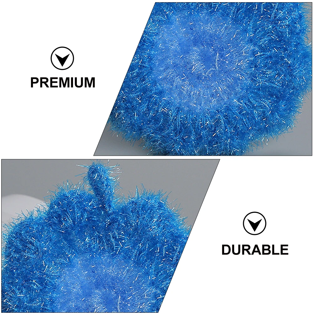 

3pcs Flower Shaped Dish Towel Cleaning Washcloths Kitchen Supplies Polyester Silk Absorption Scouring Pots Tableware