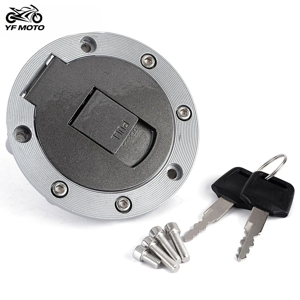 دراجة نارية خزان الوقود غطاء تغليف مع مفتاح لياماها YZF R1 R750 الرعد القط TDM850 XJ600 900 تحويل FZR600 نشأة #1