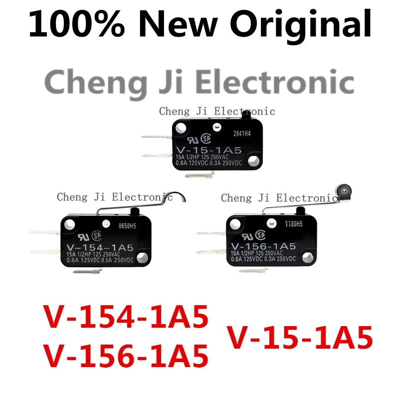 

10PCS/Lot V-15-1A5、V-154-1A5、V-156-1A5 New original micro switch