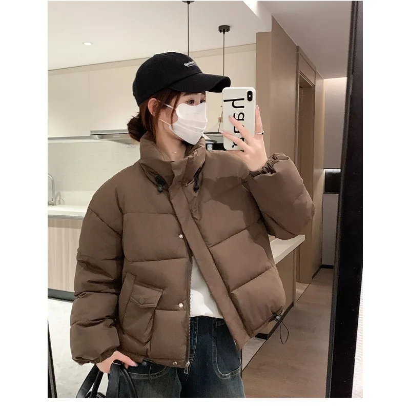 

2024 New Short Cotton Jacket Winter Down Cotton Jacket Women's Oversized Bread Jacket