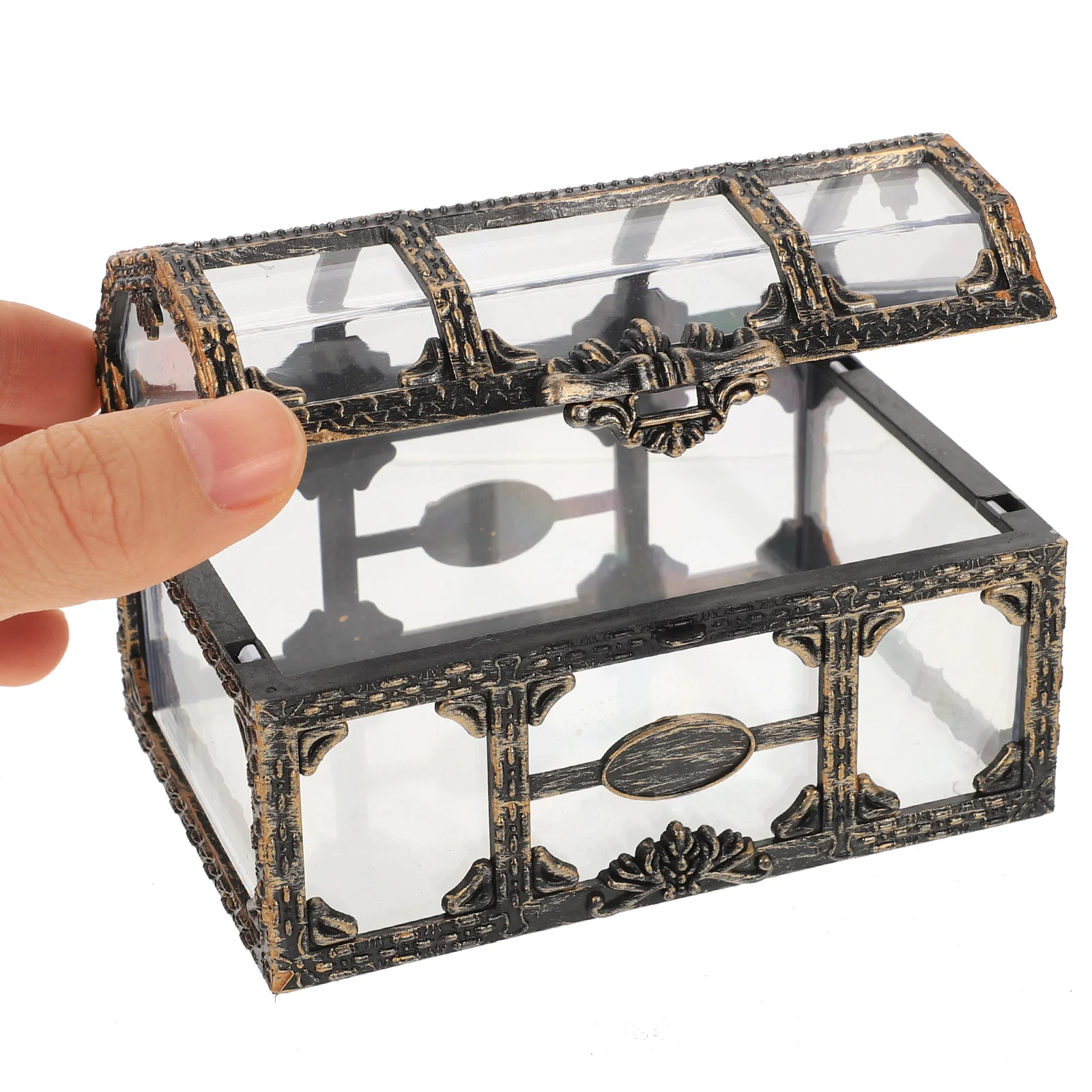 

4 Pcs Pirate Treasure Chest Wedding Candy Container Party Supplies Small Favor Boxes Retro Bridal Shower Favors Jewelry