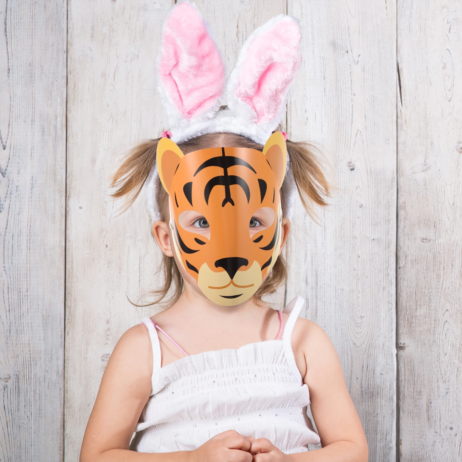 

15 Pcs Animal Mask Face Party Masks Children’s Jungle Supplies Coloring Performance Props Costume