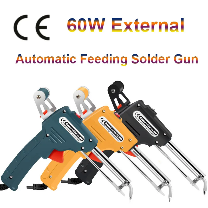 Professional Welding Gun 60W Durable External Automatic Tin Feeding Soldering Iron Kit Powerful Electric Welder Equipment Tools